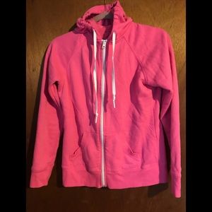 Tek Gear hot pink cotton zip up hoodie